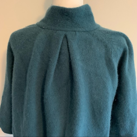 Sarah Spencer Woman Lambswool Angora Cape Poncho Cardigan - Picture 7 of 11